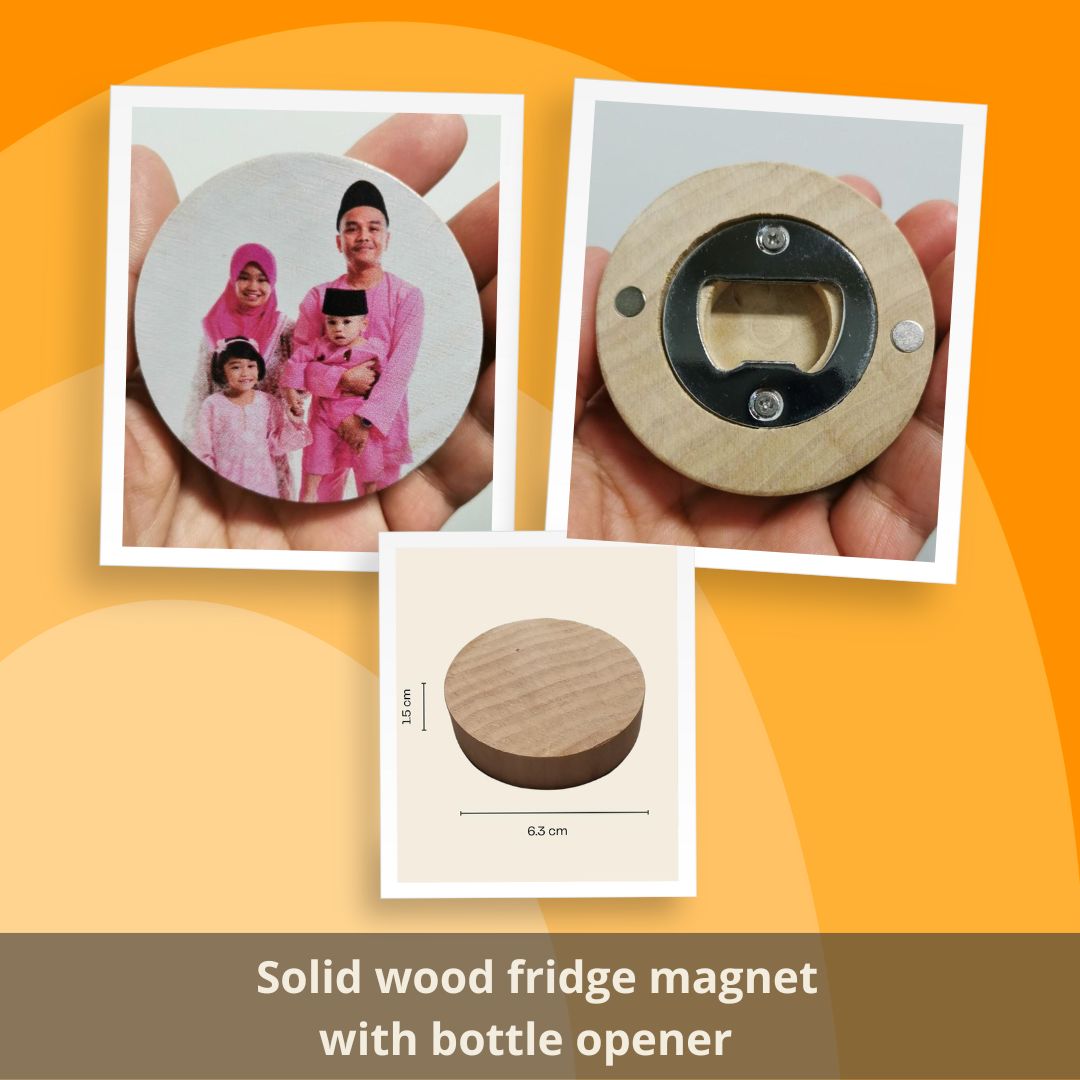 Customized Wooden Fridge Magnet Bottle Opener | 定制實木冰箱磁鐵開瓶器