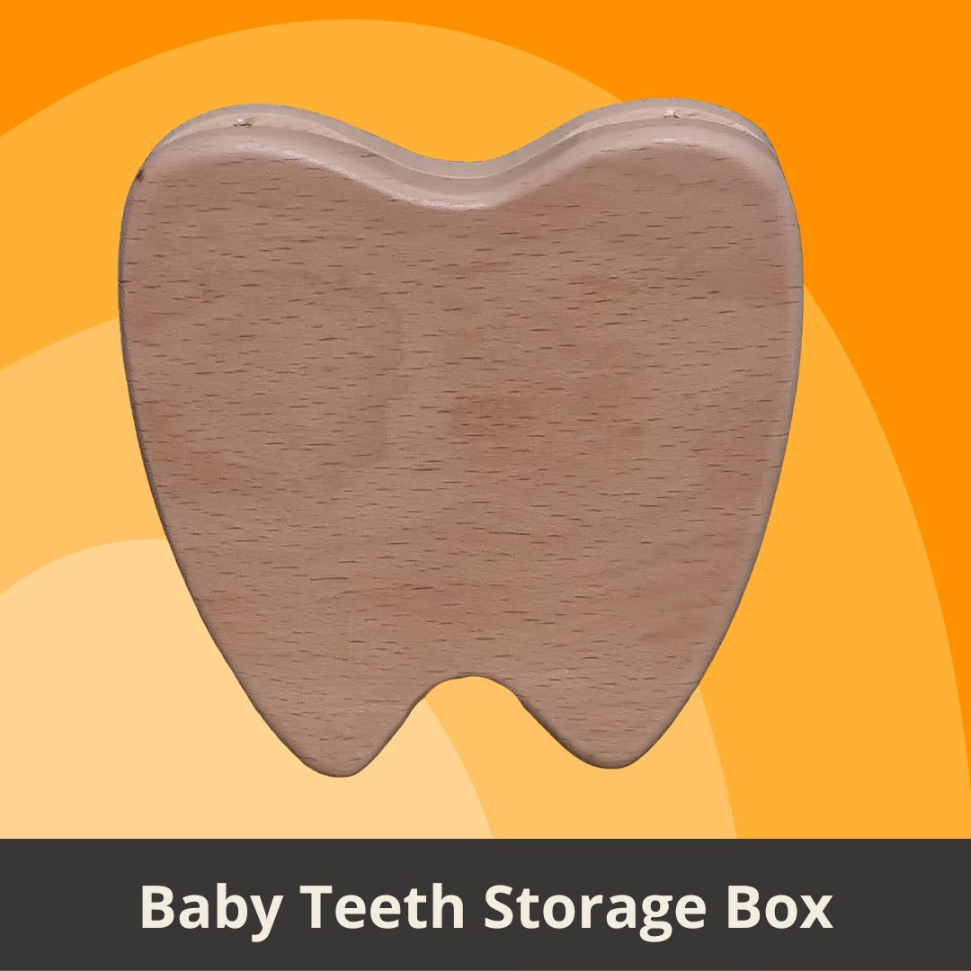 Customized Wooden Baby Teeth Storage Box | 定制實木嬰兒牙齒收納盒