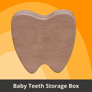 Plain Wooden Baby Teeth Storage Box (no printing) | 空白實木嬰兒牙齒收納盒(不包括印刷)