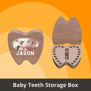 Customized Wooden Baby Teeth Storage Box | 定制實木嬰兒牙齒收納盒